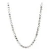 10K White Gold Designer 5 Carat White & Black Diamond Men's Chain Necklace 22in-30in