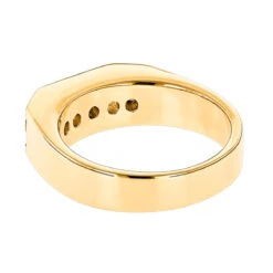 14K Yellow Gold Men's 5 Stone 1 Carat White And Blue Diamond Ring 9 14K Yellow Gold Men's 5 Stone 1 Carat White And Blue Diamond Ring -Jewelry Sales Store 1 carat white and blue diamond ring 14k gold mens jewelry p 46701 backye