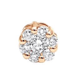 1 Cluster Diamond Earring 0.20ct 14K White Gold Single Earring Men's -Jewelry Sales Store 1 cluster diamond earring 020ct 14k gold single earring mens p 49533 ro