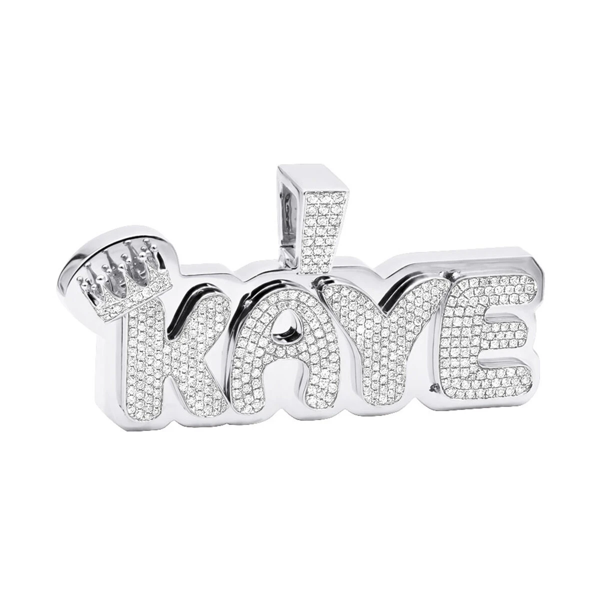 10K Rose Gold 2.5 Carat Diamond Name Plate Pendant For Men And Women 3 10K Rose Gold 2.5 Carat Diamond Name Plate Pendant For Men And Women - Image 3