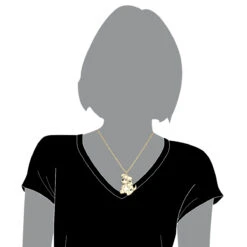 Real Diamond Dog Pendant: Dalmatian Puppy 0.15ct -Jewelry Sales Store 10k gold custom jewelry real diamond dog pendant dalmatian puppy 015ct bodye