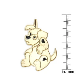 Real Diamond Dog Pendant: Dalmatian Puppy 0.15ct -Jewelry Sales Store 10k gold custom jewelry real diamond dog pendant dalmatian puppy 015ct rulerye