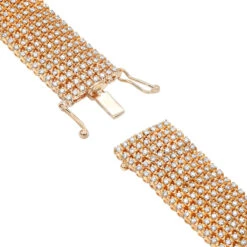 Hip Hip 10K Yellow Gold 8-Row Tennis Diamond Bracelet For Men 10 Carats 13 Hip Hip 10K Yellow Gold 8-Row Tennis Diamond Bracelet For Men 10 Carats -Jewelry Sales Store 10k gold mens 8 row diamond bracelet 825ct p 6025 backro