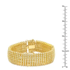 Hip Hip 10K Yellow Gold 8-Row Tennis Diamond Bracelet For Men 10 Carats 15 Hip Hip 10K Yellow Gold 8-Row Tennis Diamond Bracelet For Men 10 Carats -Jewelry Sales Store 10k gold mens 8 row diamond bracelet 825ct p 6025 rulerye