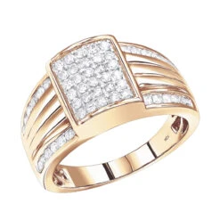 10K White Gold Men's Diamond Pinky Ring 1 Carat By Luxurman -Jewelry Sales Store 10k gold mens diamond pinky ring 1 carat by luxurman ro