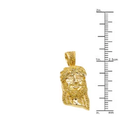 10K Rose Gold Micro Jesus Piece Yellow Diamond Face Pendant 0.5ct By Luxurman 11 10K Rose Gold Micro Jesus Piece Yellow Diamond Face Pendant 0.5ct By Luxurman -Jewelry Sales Store 10k gold micro jesus piece yellow diamond face pendant 04ct by luxurman rulerye
