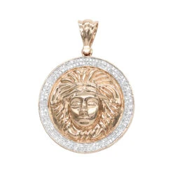 10K Yellow Gold Versace Style Diamond Pendant Medusa Head Medallion For Men 0.5ct -Jewelry Sales Store 10k gold versace style diamond pendant medusa head medallion for men 05ct ro