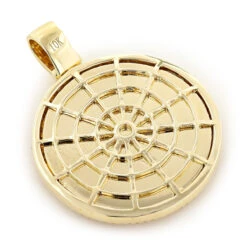 10K Yellow Gold Versace Style Diamond Pendant Medusa Medallion 0.61ct -Jewelry Sales Store 10k gold versace style diamond pendant medusa medallion 061ct 2