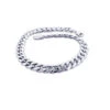 10K White Gold Miami Cuban Link Curb Chain Bracelet 9mm 7.5-9in