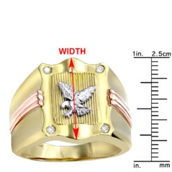 14 Karat 14K Yellow Gold Diamond Men's Eagle Ring .10ct 11 14 Karat 14K Yellow Gold Diamond Men's Eagle Ring .10ct -Jewelry Sales Store 14 karat yellow rose gold diamond mens eagle ring 10ct p 6239 rulerye