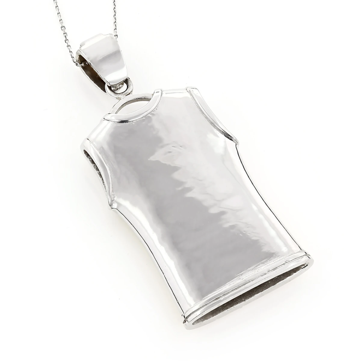 Lakers 14K White Gold Customizable Diamond Basketball Jersey Pendant 5.8ct 2 Lakers 14K White Gold Customizable Diamond Basketball Jersey Pendant 5.8ct - Image 2