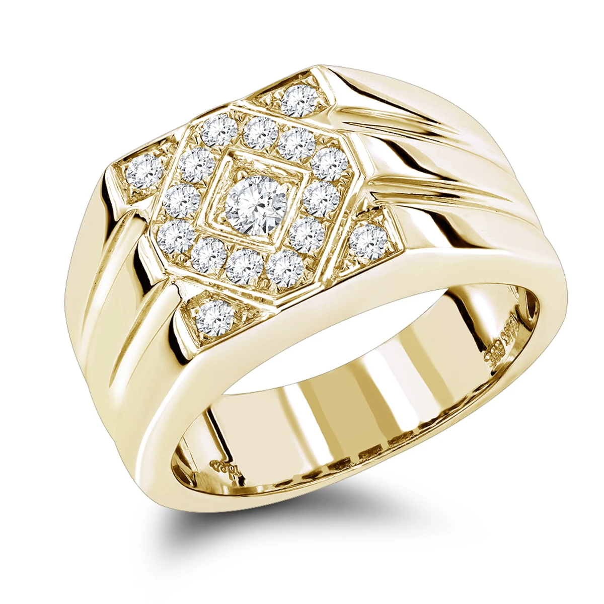 14K White Gold Designer Diamond Ring 0.65ct 2 14K White Gold Designer Diamond Ring 0.65ct - Image 2