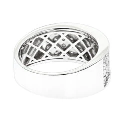 14K White Gold Designer Diamond Wedding Band 1.82ct 9 14K White Gold Designer Diamond Wedding Band 1.82ct -Jewelry Sales Store 14k designer diamond wedding band 182ct p 40464 backwh