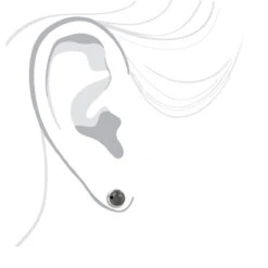 14K White Gold Black Diamond Earrings Bezel Set Studs 1.25ct -Jewelry Sales Store 14k gold black diamond earrings bezel set studs 125ct p 6048 bodwh