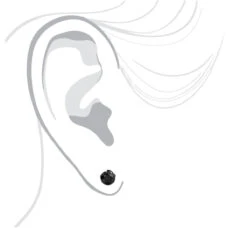 14K White Gold Black Diamond Stud Earrings Bezel Set 2.00ct -Jewelry Sales Store 14k gold black diamond stud earrings bezel set 200ct p 6051 bodwh