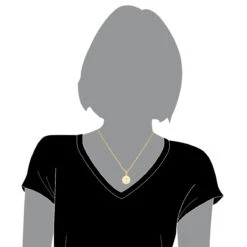 14K Yellow Gold Cross In A Circle Diamond Pendant 0.11ct -Jewelry Sales Store 14k gold cross in a circle diamond pendant 011ct p 27294 bodye