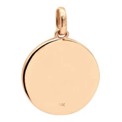 14K White Gold Cross In A Circle Diamond Pendant 0.33ct -Jewelry Sales Store 14k gold cross in a circle diamond pendant 033ct p 27295 back rose