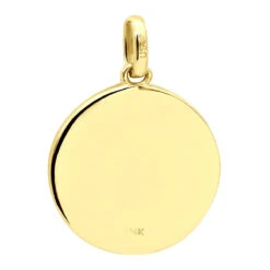 14K White Gold Cross In A Circle Diamond Pendant 0.33ct -Jewelry Sales Store 14k gold cross in a circle diamond pendant 033ct p 27295 back yellow