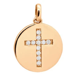 14K White Gold Cross In A Circle Diamond Pendant 0.33ct -Jewelry Sales Store 14k gold cross in a circle diamond pendant 033ct p 27295 rose