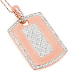 14K Yellow Gold Diamond Dog Tag Military Pendant 1.95ct 7 14K Yellow Gold Diamond Dog Tag Military Pendant 1.95ct -Jewelry Sales Store 14k gold diamond dog tag military pendant 195ct p 6987 ro