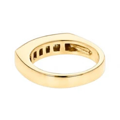 14K Yellow Gold Diamond Men's Wedding Band 0.60ct 4.5mm -Jewelry Sales Store 14k gold diamond mens wedding band 060ct p 25552 backye