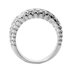 14K White Gold Diamond Men's Wedding Band 1.36ct -Jewelry Sales Store 14k gold diamond mens wedding band 136ct p 25613 back white 20220426