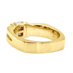 14K White Gold Diamond Men's Wedding Ring 0.60ct 6mm -Jewelry Sales Store 14k gold diamond mens wedding ring 060ct p 25539 backye