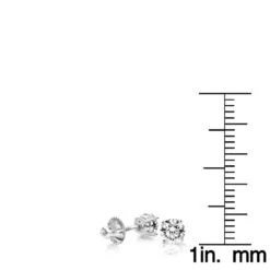1/2 Carat 14K White Gold Diamond Stud Earrings Round Diamonds .5ct -Jewelry Sales Store 14k gold diamond stud earrings round diamonds 50ct p 5626 rulerwh