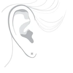 14K White Gold Stud Earrings With 0.33ct White Princess Cut Diamonds -Jewelry Sales Store 14k gold diamond studs princess cut diamonds 033ct p 5641 bodwh