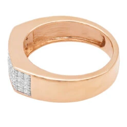 14K Black Plated Gold Diamond Wedding Bands Collection Piece .58ct -Jewelry Sales Store 14k gold diamond wedding bands collection piece 58ct p 6648 backro