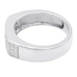 14K Black Plated Gold Diamond Wedding Bands Collection Piece .58ct -Jewelry Sales Store 14k gold diamond wedding bands collection piece 58ct p 6648 backwh