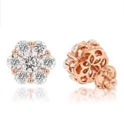 14K White Gold Earrings Round Diamond Clusters 3.5ct -Jewelry Sales Store 14k gold earrings round diamond clusters 395ct p 5912 ro