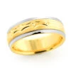 14K Yellow Gold Fancy Wedding Band For Men