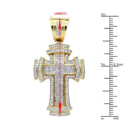 14K White Gold Invisible Set Diamond Cross Pendant 2.19ct -Jewelry Sales Store 14k gold invisible set diamond cross pendant 219ct p 6584 rulerye