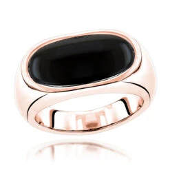 14K White Gold Men's Black Onyx Ring 8.9mm -Jewelry Sales Store 14k gold mens black onyx ring p 27998 ro