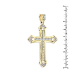 Large 14K Yellow Gold Men's Diamond Cross Pendant 2ct 3.5 Inches Long 11 Large 14K Yellow Gold Men's Diamond Cross Pendant 2ct 3.5 Inches Long -Jewelry Sales Store 14k gold mens diamond cross pendant 200ct p 40344 rulerye