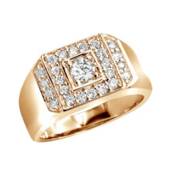 14K Yellow Gold Men's Diamond Ring 1.07ct 8 14K Yellow Gold Men's Diamond Ring 1.07ct -Jewelry Sales Store 14k gold mens diamond ring 107ct p 27916 ro
