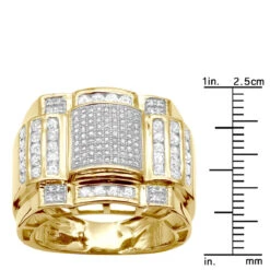 14K Yellow Gold Men's Diamond Ring 1.15ct 15 14K Yellow Gold Men's Diamond Ring 1.15ct -Jewelry Sales Store 14k gold mens diamond ring 115ct p 38780 rulerye