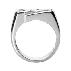 14K White Gold Men's Diamond Ring 1.25ct -Jewelry Sales Store 14k gold mens diamond ring 125ct p 27976 back white 20220426