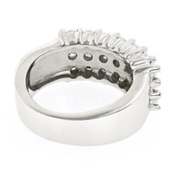 Luxurman Men's Diamond Ring 14K White Gold 1.5ct -Jewelry Sales Store 14k gold mens diamond ring 153ct p 27893 backwh