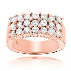 Luxurman Men's Diamond Ring 14K White Gold 1.5ct -Jewelry Sales Store 14k gold mens diamond ring 153ct p 27893 ro