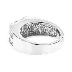 14K White Gold Men's Diamond Ring 1.55ct 9 14K White Gold Men's Diamond Ring 1.55ct -Jewelry Sales Store 14k gold mens diamond ring 155ct p 27840 backwh