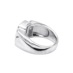 14K White Gold Men's Diamond Ring 1ct 10.4mm -Jewelry Sales Store 14k gold mens diamond ring 1ct p 27922 backwh