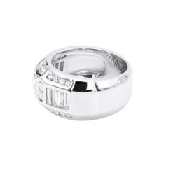 14K White Gold Men's Diamond Ring 3.53ct -Jewelry Sales Store 14k gold mens diamond ring 353ct p 22490 backwh 20200306