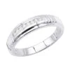 14K White Gold Men's Diamond Wedding Band 0.23ct