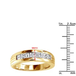 14K White Gold Men's Diamond Wedding Band 1.40ct -Jewelry Sales Store 14k gold mens diamond wedding band 140ct p 27555 rulerye