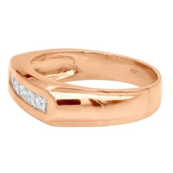 14K Yellow Gold Men's Diamond Wedding Band 1ct 7.4mm -Jewelry Sales Store 14k gold mens diamond wedding band 1ct p 27601 backro