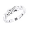 14K White Gold Men's Diamond Wedding Ring 0.11ct