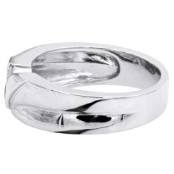 14K White Gold Men's Diamond Wedding Ring 0.24ct 5/16in. (8mm) -Jewelry Sales Store 14k gold mens diamond wedding ring 024ct p 27448 backwh