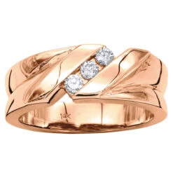 14K White Gold Men's Diamond Wedding Ring 0.24ct 5/16in. (8mm) -Jewelry Sales Store 14k gold mens diamond wedding ring 024ct p 27448 ro